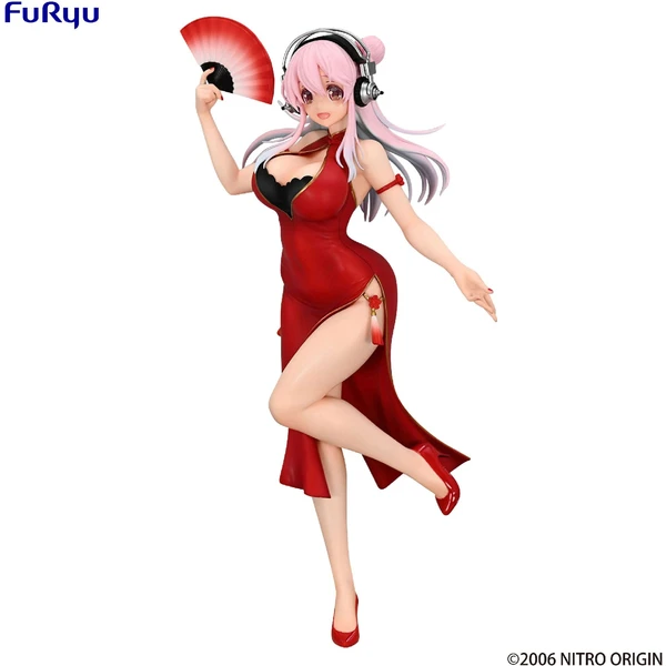 Soška Furyu Super Sonico: Trio-Try-iT - Super Sonico (China Dress) 21 cm - Sochy a sošky - Obrázek D56D000P01