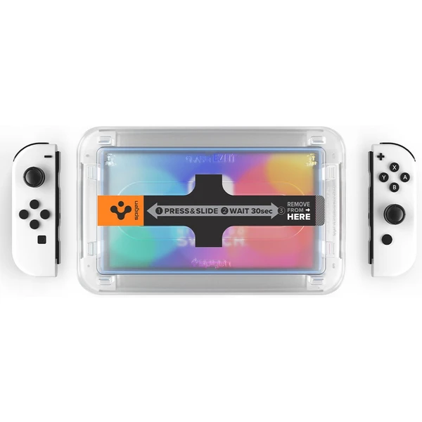 Spigen Glass tR EZ Fit tvrzené sklo pro Nintendo Switch OLED (2 Pack) - Ochranné folie a skla - Obrázek D9K4G00101