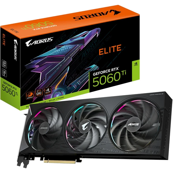 GIGABYTE AORUS NVIDIA GeForce RTX 5060 Ti ELITE 16G - Grafické karty - Obrázek D9QF000N01