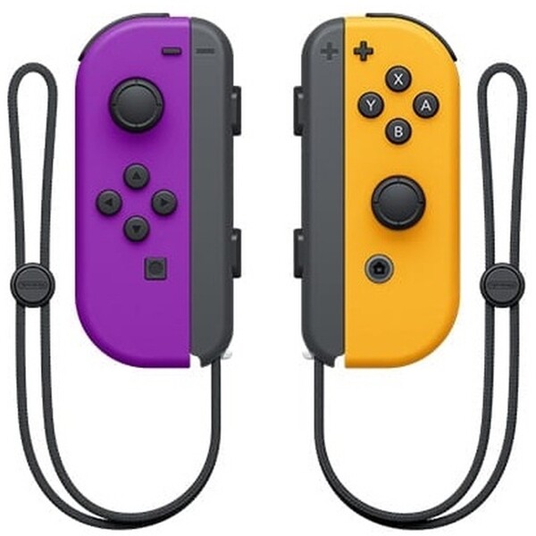 Levně Nintendo Joy-Con Pair neonově fialový/neonově oranžový
