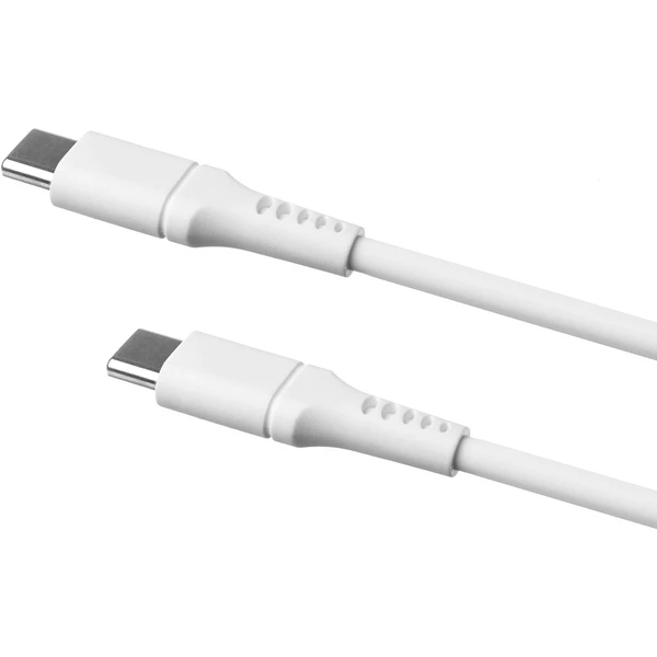 FIXED Liquid silicone USB-C/USB-C napájecí kabel 60W 0,5m bílý - Kabely a redukce - Obrázek DRS1000601