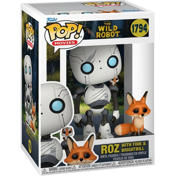 Funko POP! #1794 Movies: Wild Robot - Roz with Brightbill & Fink - Funko POP! - Obrázek E0OG000J01