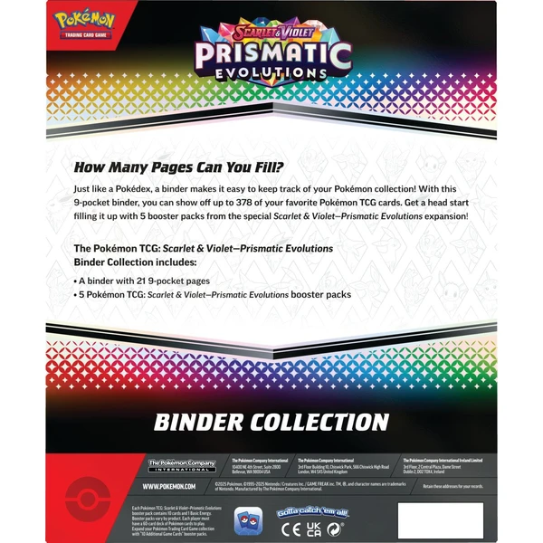 Pokémon TCG: SV8.5 Prismatic Evolutions - Binder Collection - Pokémon karty - Obrázek E0RA000P01