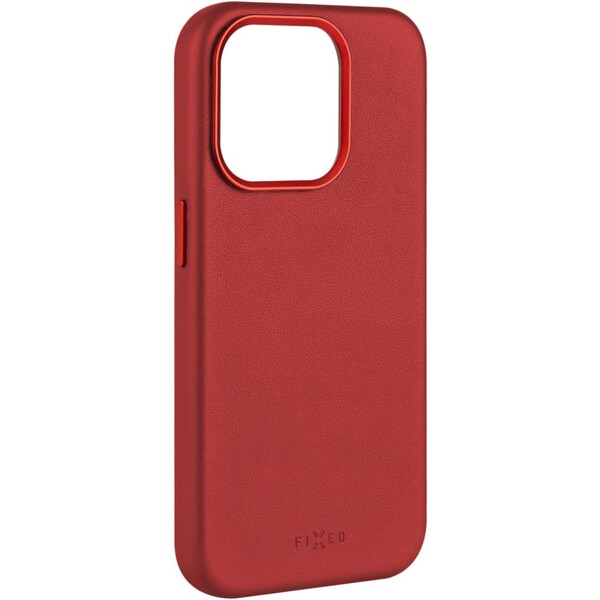 FIXED MagLeather kožený kryt s MagSafe Apple iPhone 15 Pro Max červený