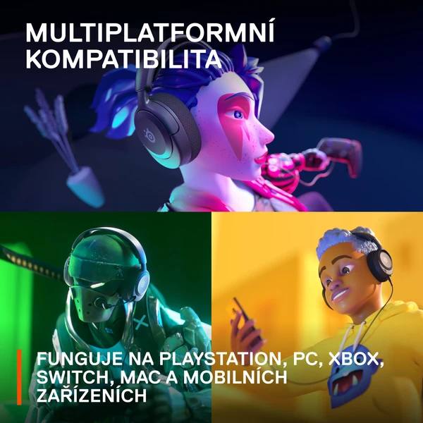 SteelSeries Arctis Nova 1P herní sluchátka černá - Sluchátka - Obrázek E3FJ300401