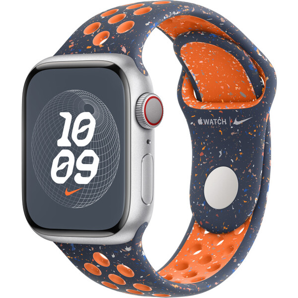 Apple Watch 41/40/38mm Blue Flame sportovní řemínek Nike S/M