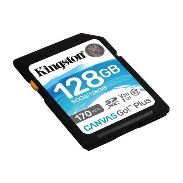 Levně Kingston SDXC Canvas Go! Plus 128GB 170MB/s UHS-I U3