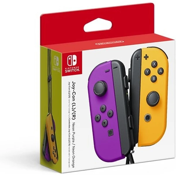 Nintendo Joy-Con Pair neonově fialový/neonově oranžový - Herní ovladače - Obrázek EFVU000501