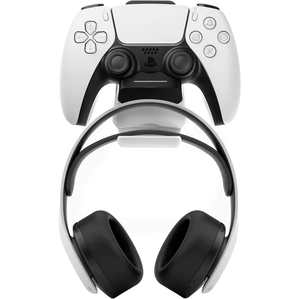 FIXED závěsný nabíjecí dok pro ovladač DualSense (PS5) černo-bílý - Nabíječky - Hlavní obrázek