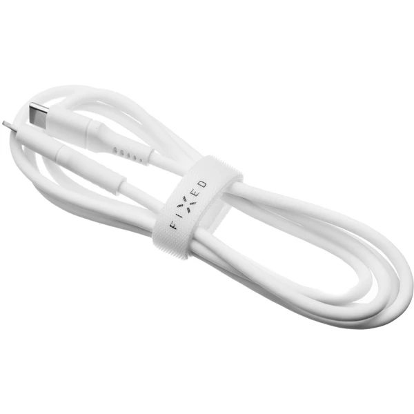 FIXED Liquid silicone USB-C/USB-C napájecí kabel 60W 0,5m bílý - Kabely a redukce - Obrázek ERS1000601
