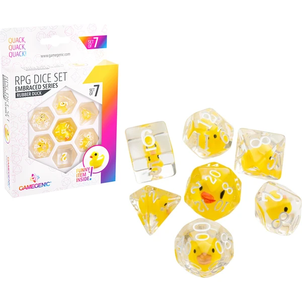 Gamegenic RPG set kostek Rubber Duck (7 kostek) Embraced Series - Kostky - Hlavní obrázek