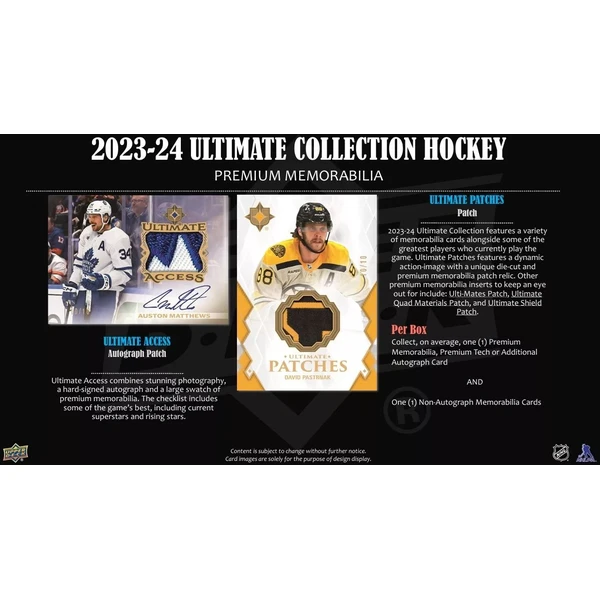 Hokejové karty 2023-24 Upper Deck Ultimate Hockey Hobby Box - Hokejové karty - Obrázek F1MF000J01
