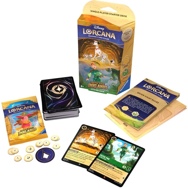 Disney Lorcana: Into the Inklands - Starter Deck Amber & Emerald - Disney Lorcana TCG - Obrázek F3H2000L01