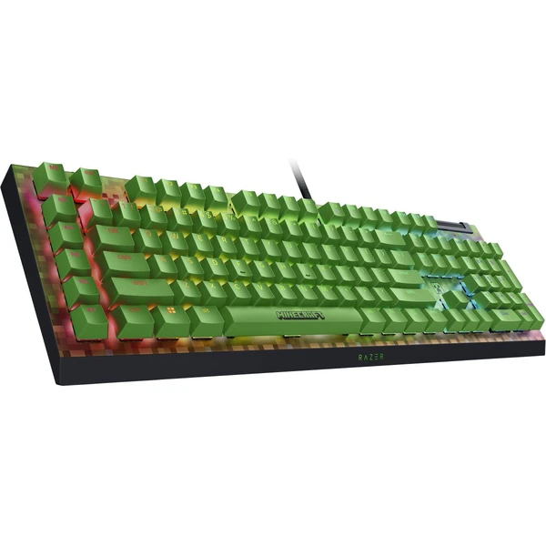 Razer BlackWidow V4 X Green Switch Minecraft Ed. herní klávesnice (US) černá - Klávesnice - Obrázek F3QD000J01