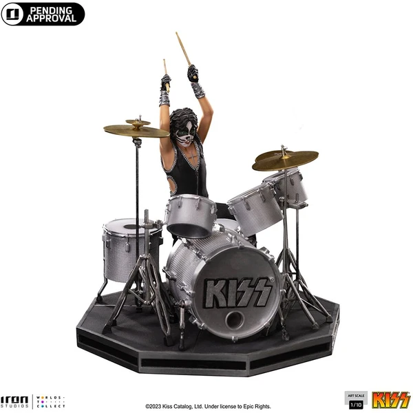Soška Iron Studios Art Scale 1/10 Kiss - Peter Criss 21,5 cm - Sochy a sošky - Hlavní obrázek
