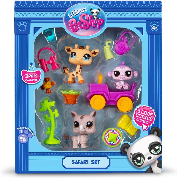 Littlest Pet Shop 3 figurky Safari