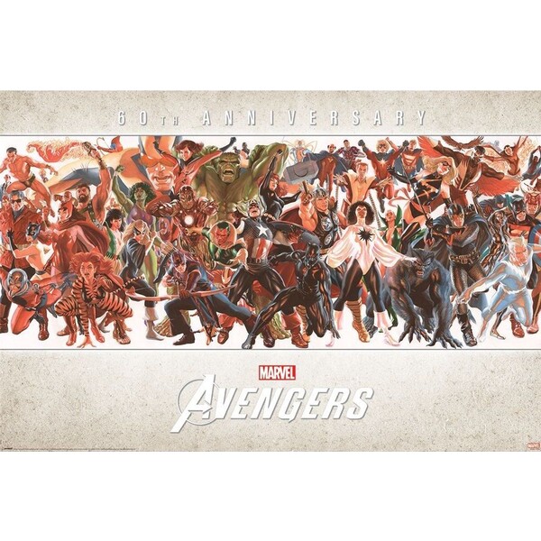 Levně Plakát Avengers - 60th Anniversary by Alex Ross (281)
