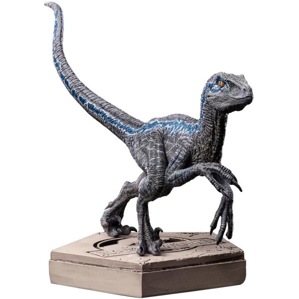 Levně Soška Iron Studios Jurassic World Icons - Velociraptor Blue