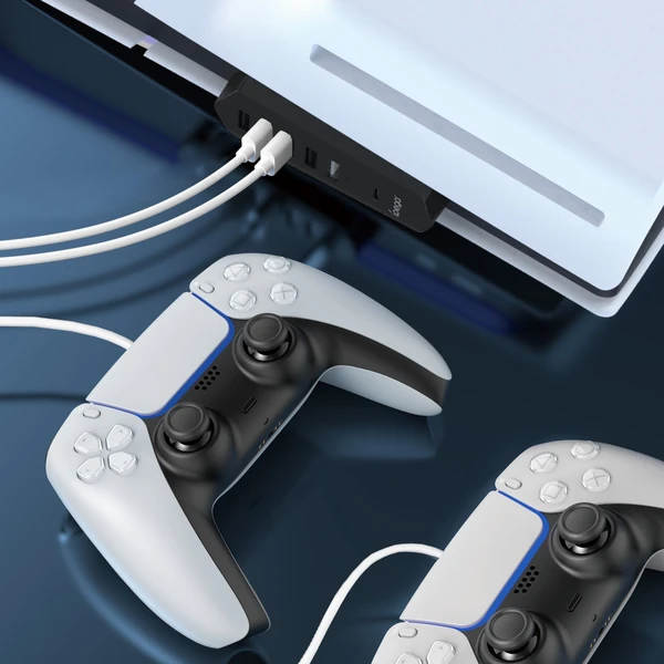 iPega P5S003 USB/USB-C HUB pro PS5 Slim/PS5 Pro černý - USB huby - Obrázek FCX3000P01
