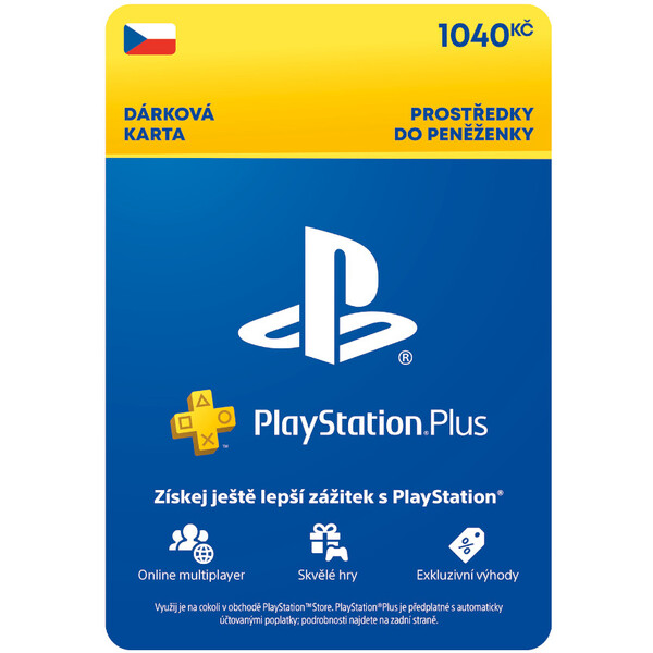 Levně PlayStation Plus Extra - kredit 1040 Kč (3M členství)
