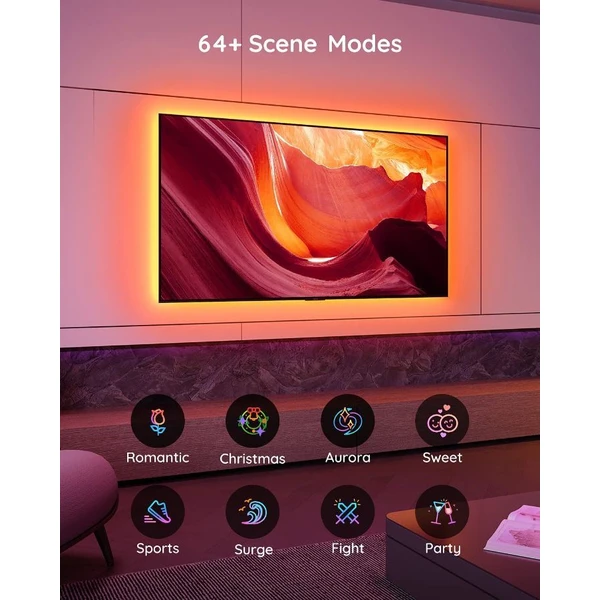 Govee TV 46-60" SMART LED podsvícení RGB - Chytrá osvětlení - Obrázek FPG4000J01