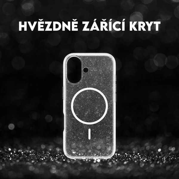 PanzerGlass® CARE Star Lit kryt s MagSafe Apple iPhone 17 třpytivý/bílý - Pouzdra - Obrázek FQDH000K01