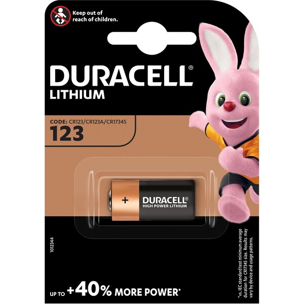 Duracell Ultra CR123A lithiová baterie, 1 ks