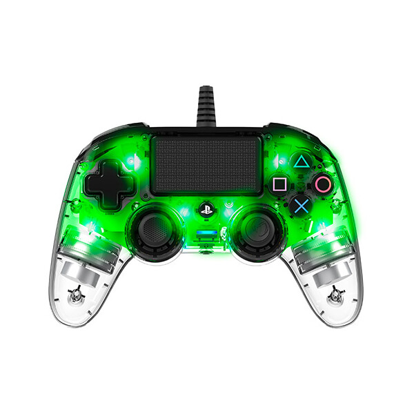 Levně Gamepad Nacon Compact Controller Clear Green (PS4)