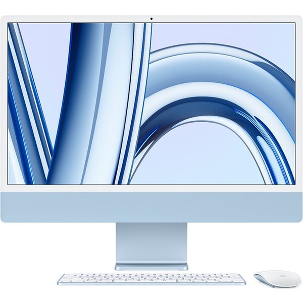 Levně Apple iMac 24" M3 (2023) 10GPU/8GB/256GB modrý
