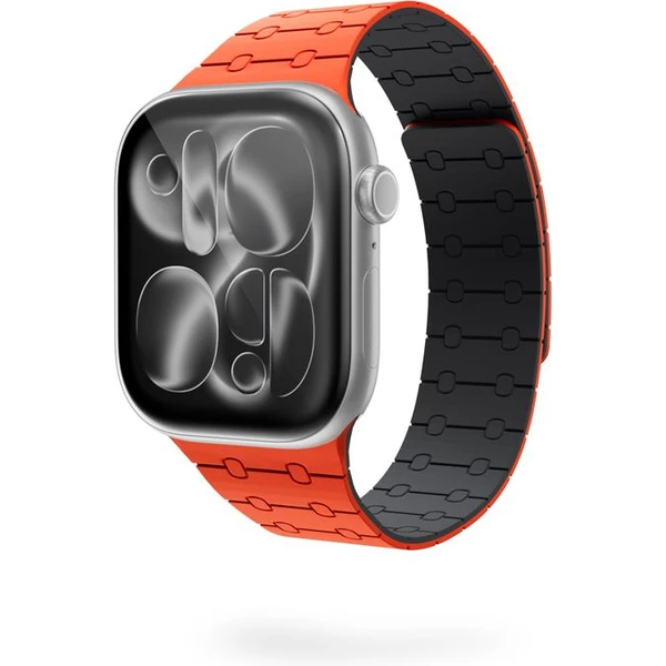 Epico Magnetic+ silikonový řemínek pro Apple Watch 42/41/40/38mm oranžový - Řemínky - Obrázek G0SJ000K01