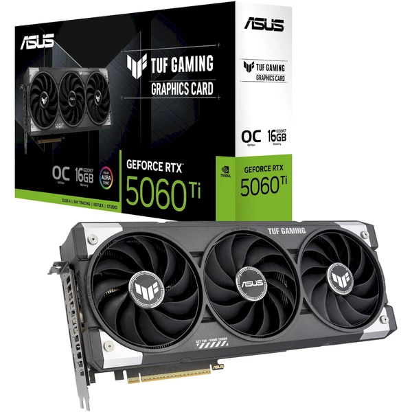 ASUS TUF Gaming NVIDIA GeForce RTX 5060 Ti 16GB GDDR7 OC - Grafické karty - Obrázek G15E000O01