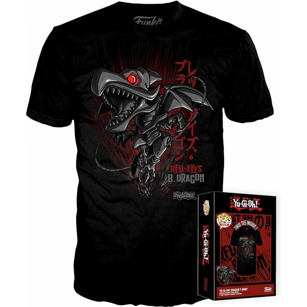 Funko Boxed Tee: Yu-Gi-Oh! - Red Eyes Black Dragon L - Trička - Hlavní obrázek