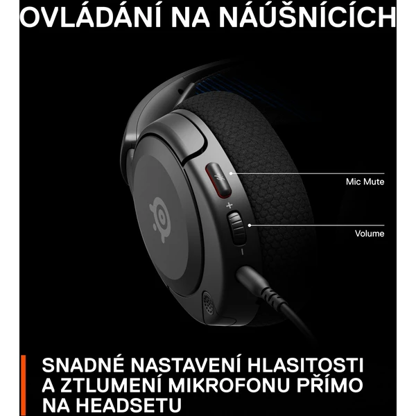 SteelSeries Arctis Nova 1P herní sluchátka černá - Sluchátka - Obrázek G3FJ300401