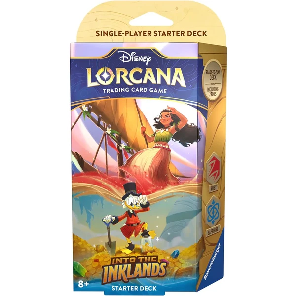 Disney Lorcana: Into the Inklands - Starter Deck Ruby & Sapphire - Disney Lorcana TCG - Hlavní obrázek