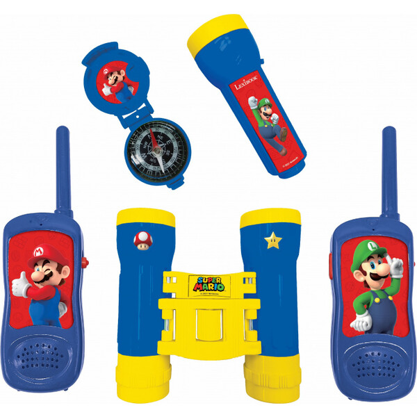 Levně Lexibook set 3v1 Mario (vysílačky, dalekohled, baterka)