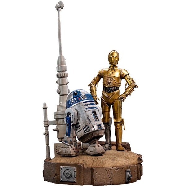 Levně Soška Iron Studios Star Wars - C3-PO a R2-D2 Deluxe Art Scale 1/10