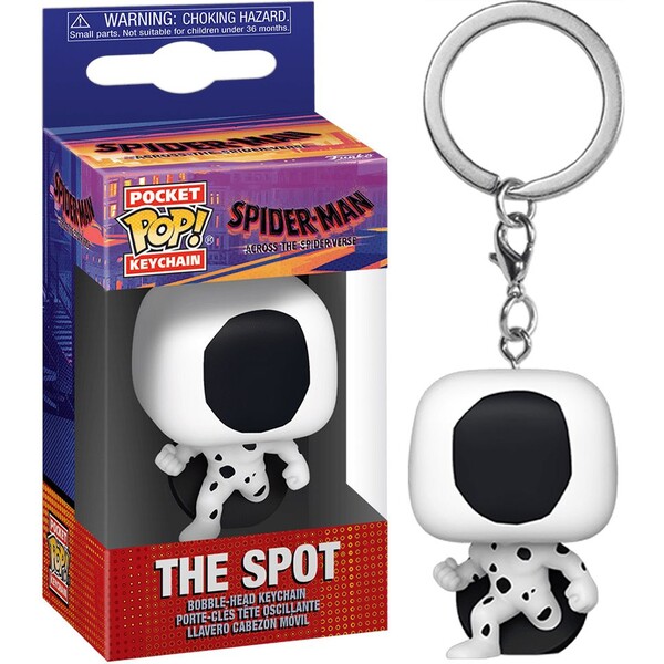 Levně Funko POP! Keychain: Spider-Man: Across The Spider-Verse - The Spot