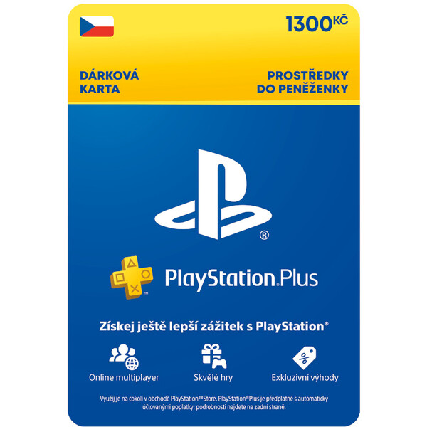 Levně PlayStation Plus Premium - kredit 1300 Kč (3M členství)