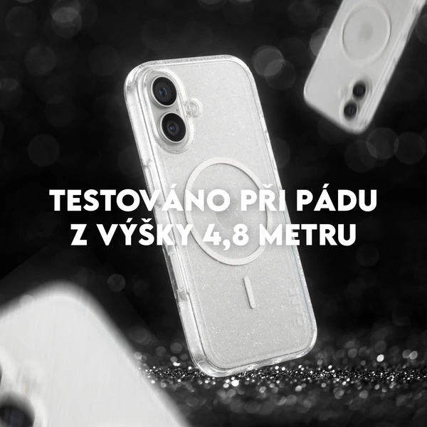 PanzerGlass® CARE Star Lit kryt s MagSafe Apple iPhone 17 třpytivý/bílý - Pouzdra - Obrázek GQDH000K01