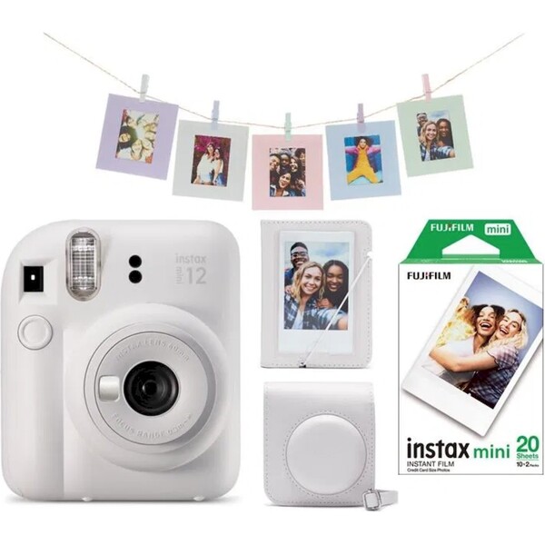 Fujifilm Instax Mini 12 bílý + Mini 12 ACC kit + 2x10 film