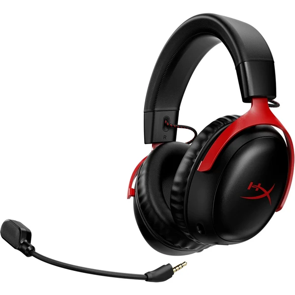 HyperX Cloud III bezdrátový herní headset červený - Sluchátka - Obrázek H1Z1000N01