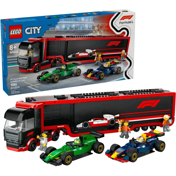 LEGO City 60445 Kamion F1 s vozy F1 RB20 a AMR24 - LEGO - Hlavní obrázek