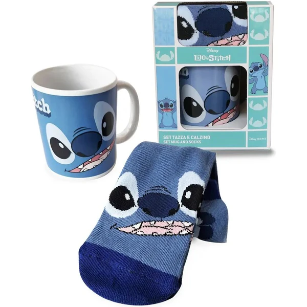 Dárkový set Lilo & Stitch - Stitch Face hrnek a ponožky - Dárkové sety - Hlavní obrázek