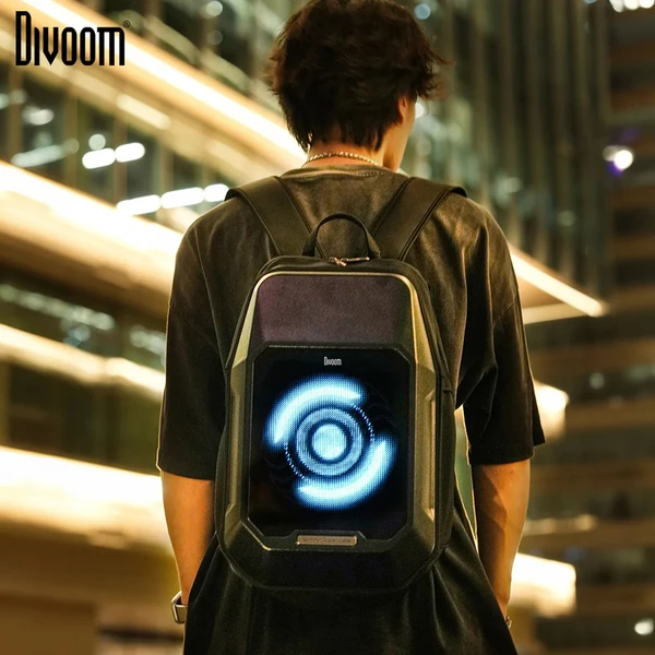 Divoom Cyberbag Pixel Art LED batoh černý - Batohy - Obrázek H8LG000K01