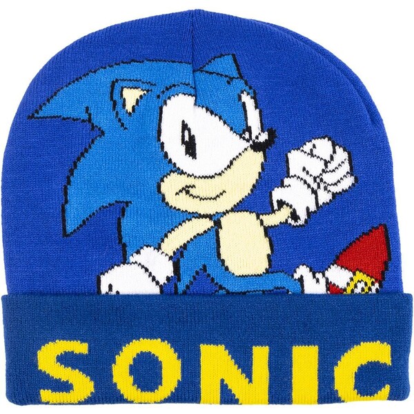 Levně Zimní dětská čepice Cerda Sonic Logo