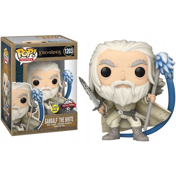 Levně Funko POP! #1203 Movies: Lord of the Rings - Gandalf w/Sword & Staff (Special) (GITD)