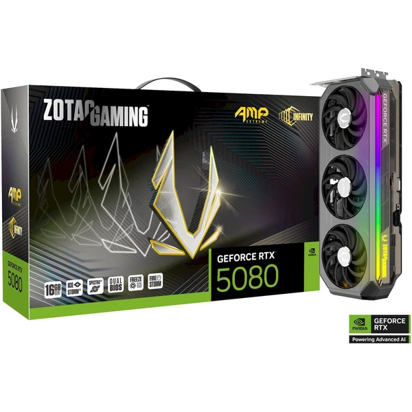 ZOTAC NVIDIA GeForce RTX 5080 AMP Extreme INFINITY - Grafické karty - Obrázek HDLI000K01