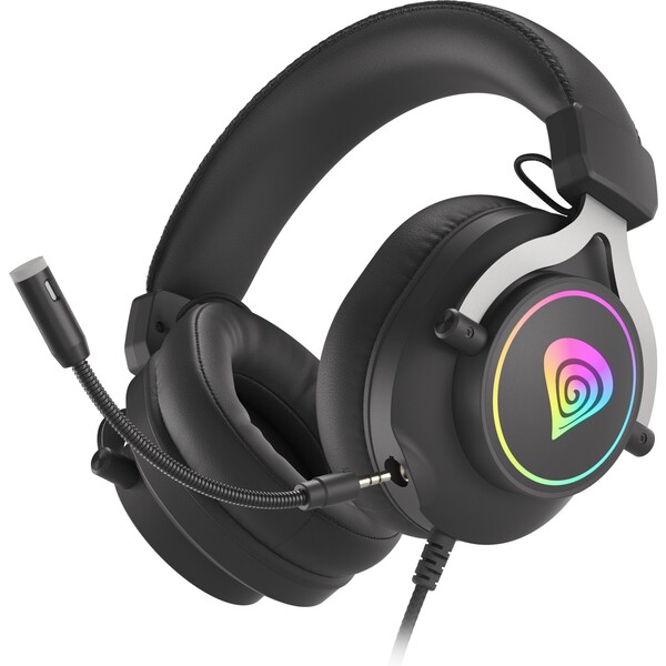 Genesis herní sluchátka s mikrofonem NEON 750, RGB podsvícení, černé