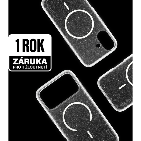 PanzerGlass® CARE Star Lit kryt s MagSafe Apple iPhone 17 třpytivý/bílý - Pouzdra - Obrázek HQDH000K01