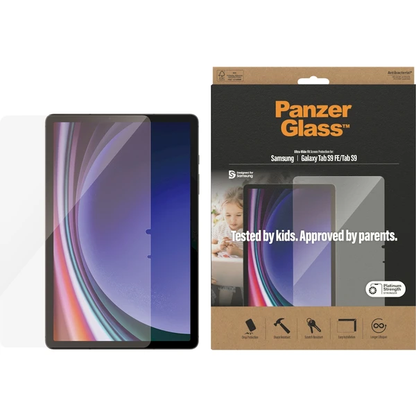 PanzerGlass Ultra-Wide Fit ochranné sklo Samsung Galaxy Tab S9/S9 FE - Ochranné folie a skla - Obrázek HS51000P01